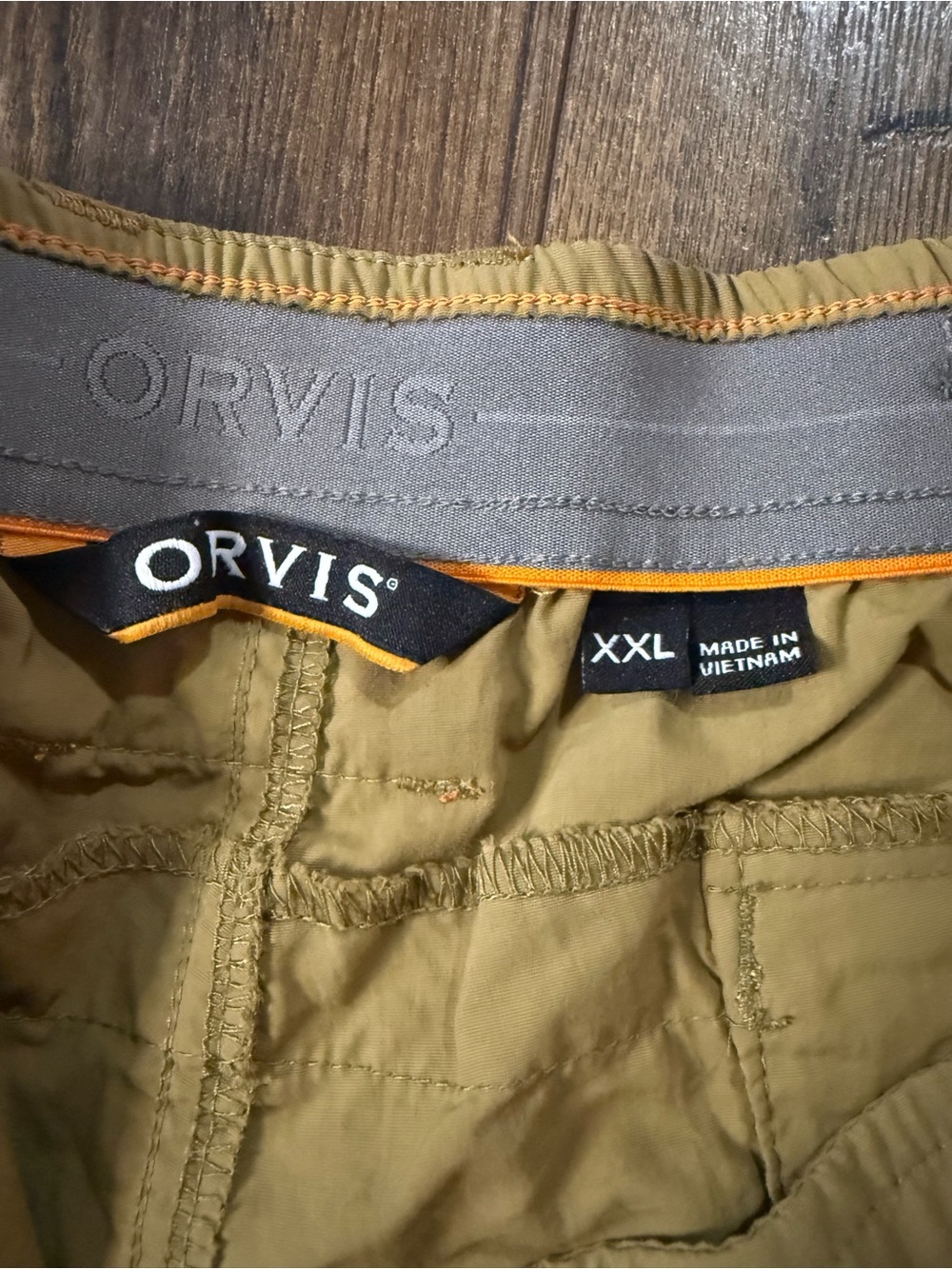Orvis Men’s XXL Tan Lightweight Performance Hiking Shorts Fishing Outdoor - Picture 4 of 11